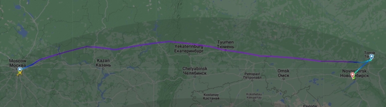 Два московских рейса ушли на посадку в аэропорт Новосибирска из-за тумана в Томске