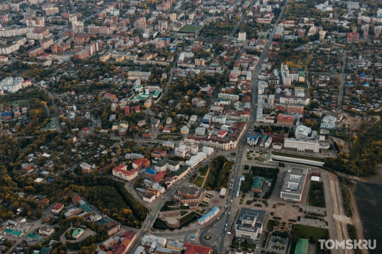 От Северного парка до Приборного завода: показываем Томск с высоты воздушного шара