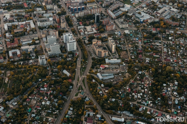 От Северного парка до Приборного завода: показываем Томск с высоты воздушного шара