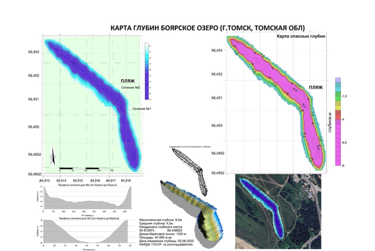Томские дайверы составили карту популярного у отдыхающих озера Боярское