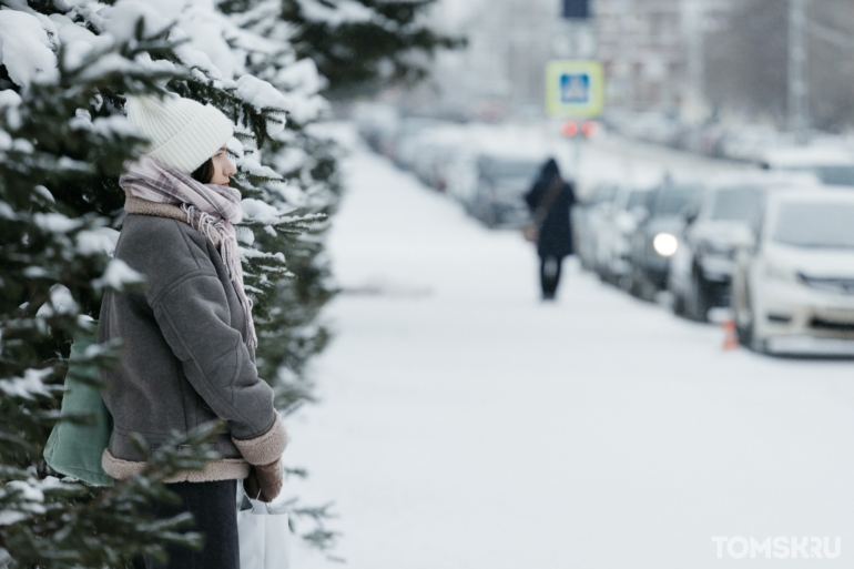Заснеженный город и неторопливые томичи: атмосферный фоторепортаж с улиц Томска