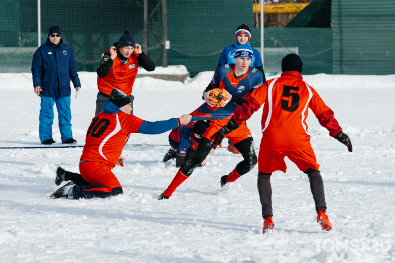 Чемпионат Сибири по регби на снегу впервые прошел в Томске – фоторепортаж