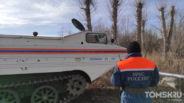 Ледоход в Томске: как в Черной Речке ждут большую воду