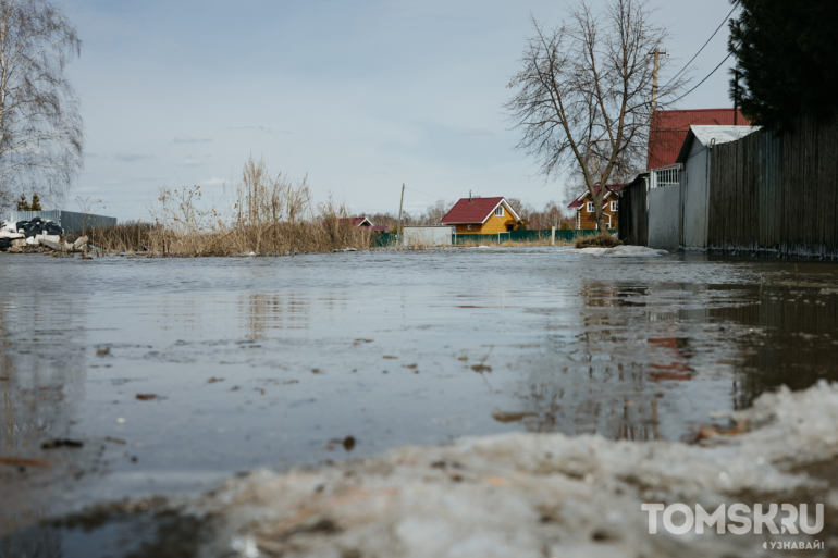 Ледоход в Томске: как в Черной Речке ждут большую воду