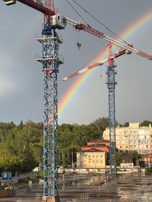 Двойная радуга появилась в небе над Томском после июньского ливня — фото