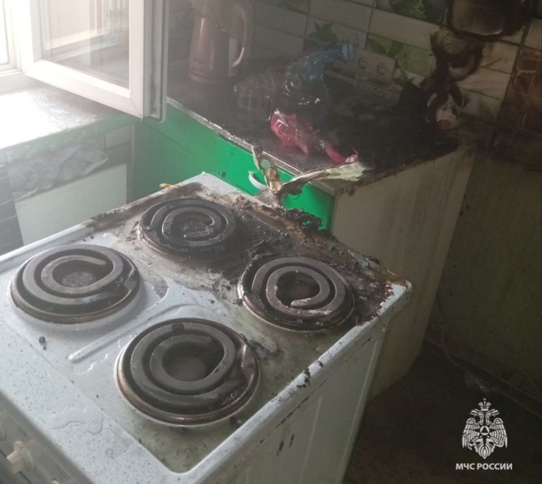 Томские пожарные спасли двоих детей из горящей квартиры