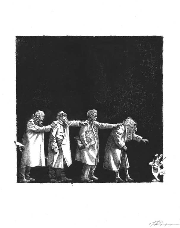 В Томске продолжает работу выставка графики Сергея Рукавишникова