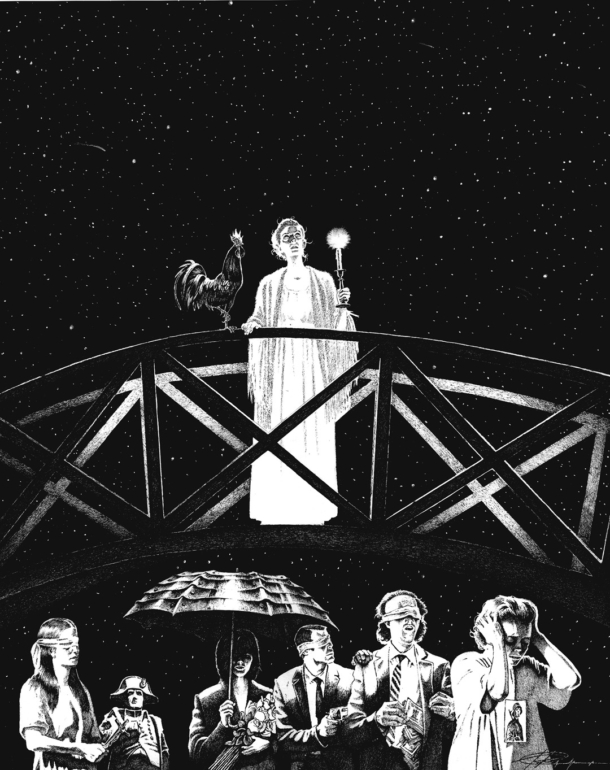 В Томске продолжает работу выставка графики Сергея Рукавишникова