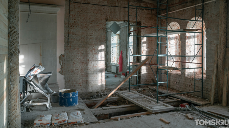 В Томске реставрируют каменную усадьбу детской художественной школы № 1