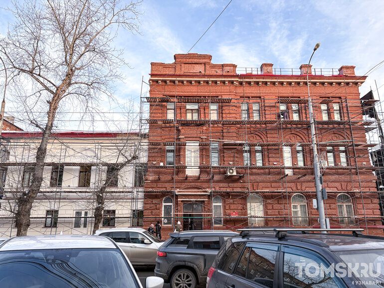 В Томске Минобороны реставрирует бывшую гостиницу «Россия» на проспекте Фрунзе