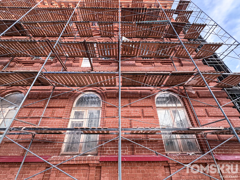 В Томске Минобороны реставрирует бывшую гостиницу «Россия» на проспекте Фрунзе