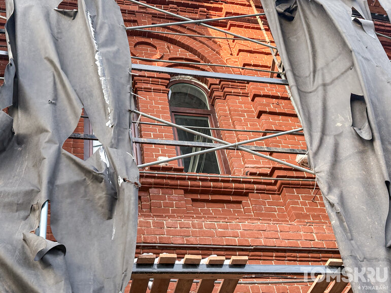 В Томске Минобороны реставрирует бывшую гостиницу «Россия» на проспекте Фрунзе