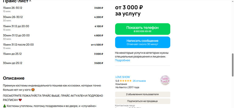Сколько стоит новогодняя сказка: цены на услуги Деда Мороза и Снегурочки в Томске