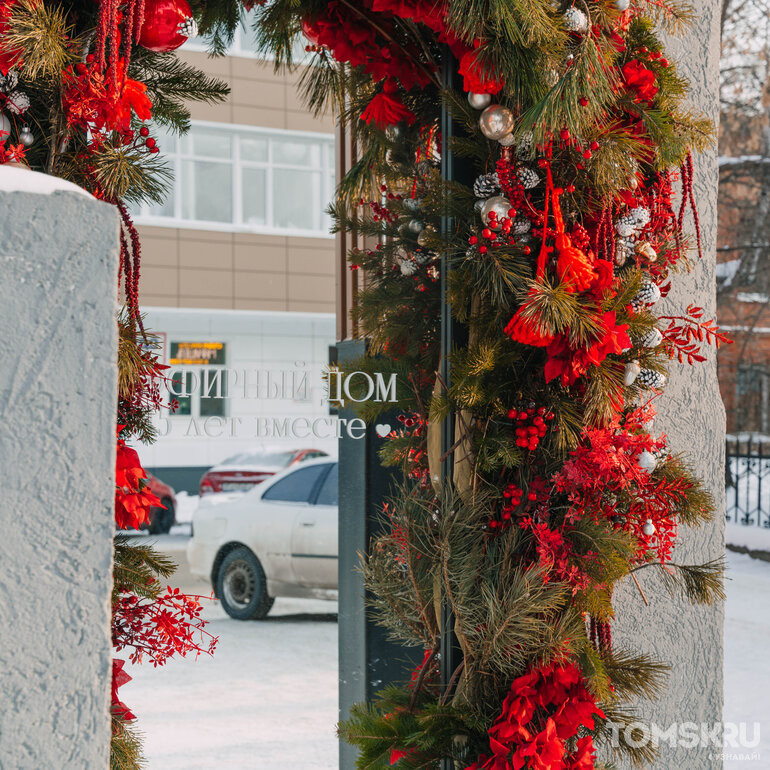 В Томске более 1650 организаций установили новогодние украшения
