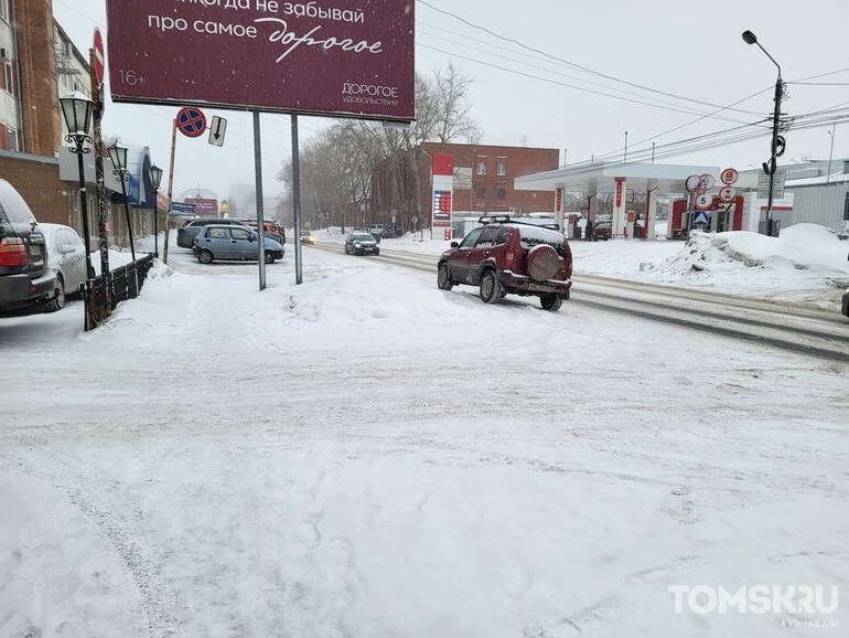 Мастера томской парковки: отсутствие эстетики или придорожная стоянка
