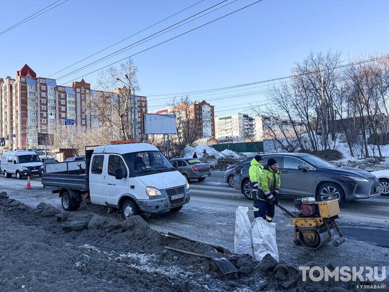 В Томске выделили 2 млн рублей на ямочный ремонт холодными смесями