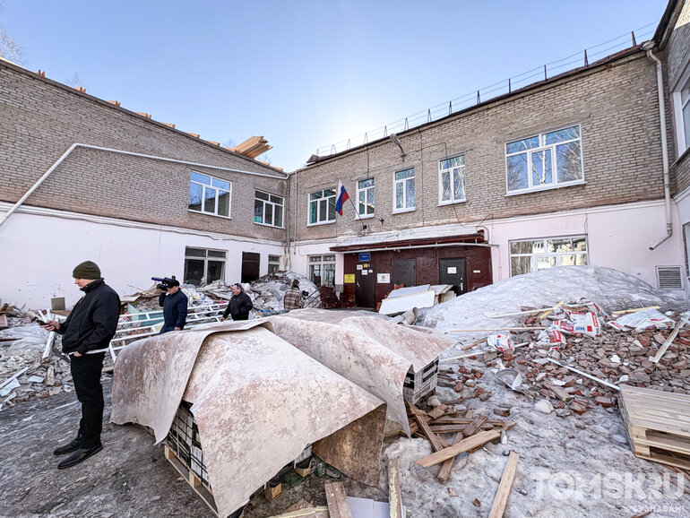 Капремонт стартовал в первом корпусе школы №45 в Томске