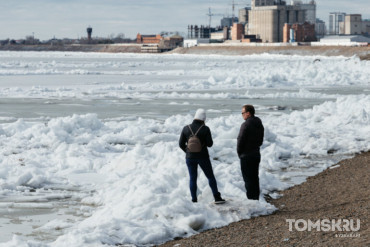 Уровень воды реки Томь в Томске за сутки поднялся более чем на полметра