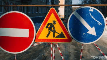 В Томске перекрыли улицу Хмельницкого из-за разлива Ушайки