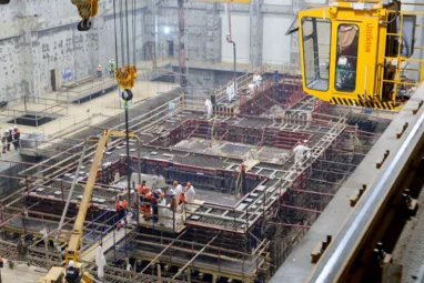 Фундамент турбины реактора БРЕСТ-300 в Северске залили бетоном