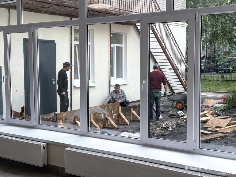 Ремонт корпуса томской школы №45 на Иркутском тракте вышел на финишную прямую