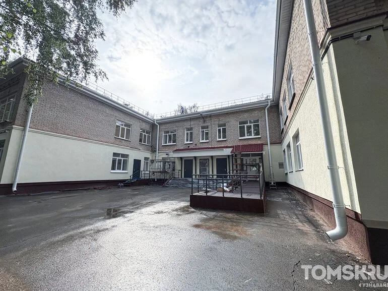 Ремонт корпуса томской школы №45 на Иркутском тракте вышел на финишную прямую