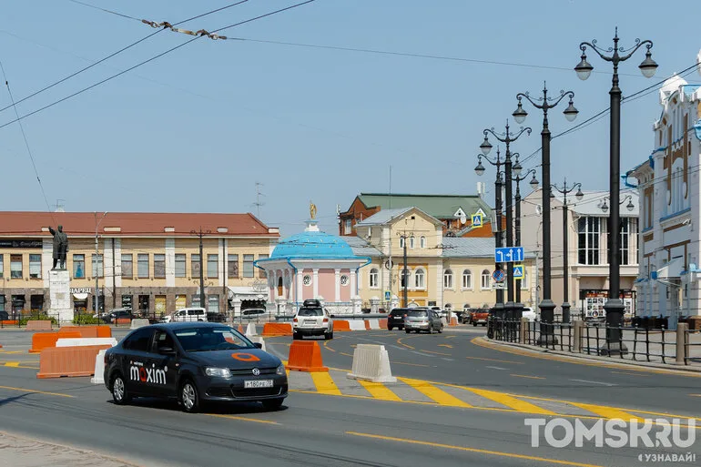 Новая разметка: как теперь ехать через площадь Ленина в Томске?
