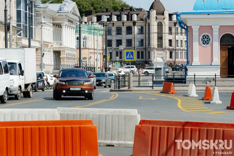 Новая разметка: как теперь ехать через площадь Ленина в Томске?