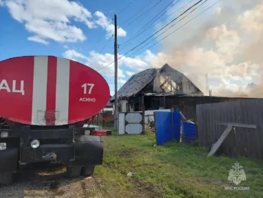 При пожаре в Асине погиб трехлетний ребенок