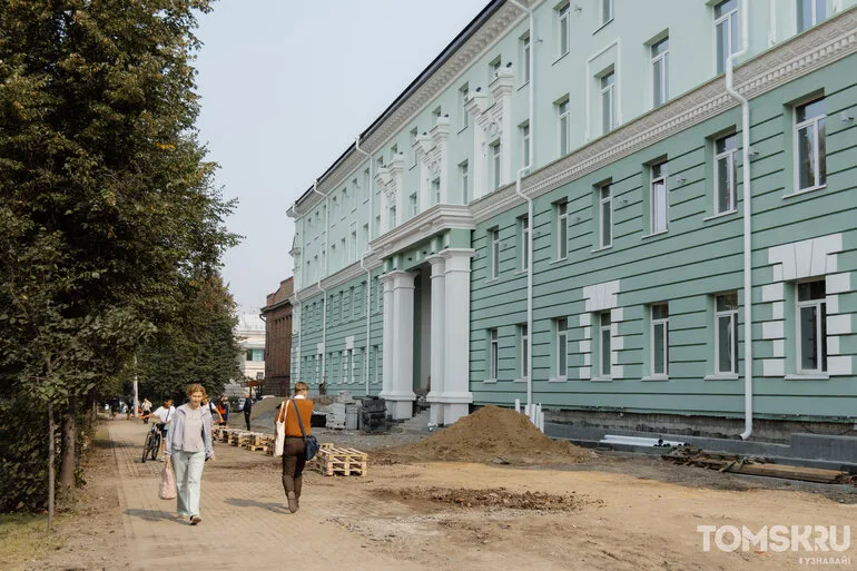 Строительство корпуса ТГУ на проспекте Ленина почти завершено