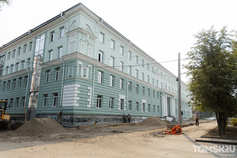 Строительство корпуса ТГУ на проспекте Ленина почти завершено