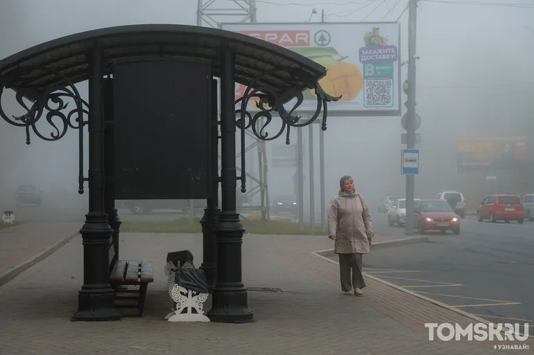Фоторепортаж: туман окутал Томск