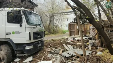 В Томске демонтировали самовольные постройки на Кольцевом проезде